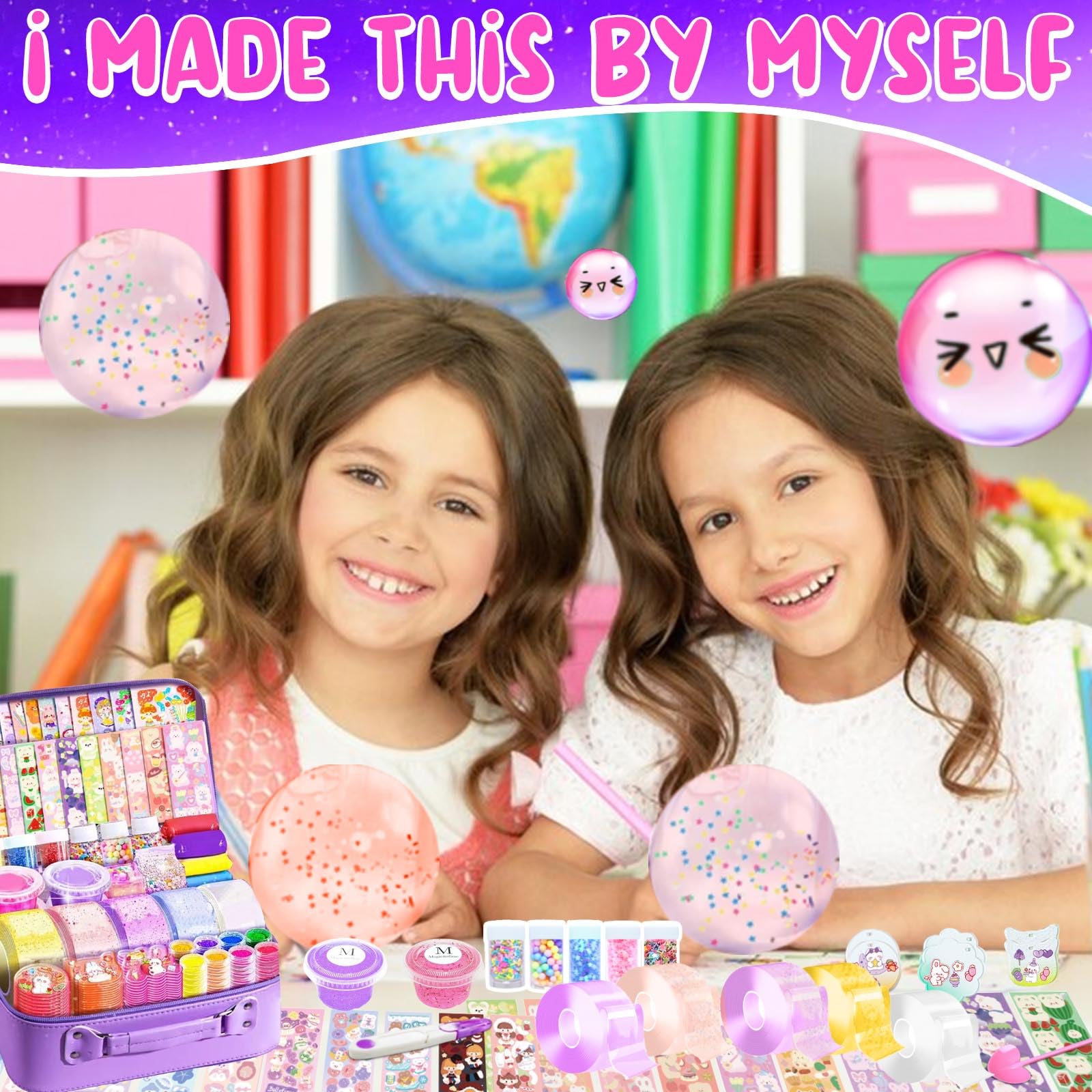 Amazon.com: Jimcii Nano Tape Bubble Kit for Kids, Squishy Maker